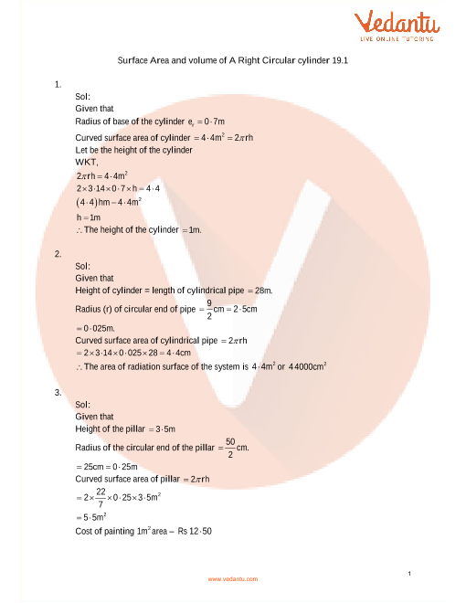 rd sharma class 9 maths solutions chapter 19 surface area and